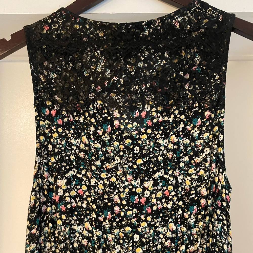 Ranna Gill Black Floral Maxi Dress from Anthropologie - Picture 8 of 9
